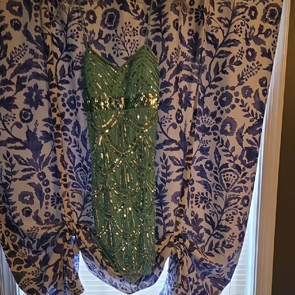 RSVP Teal Sequin Dress